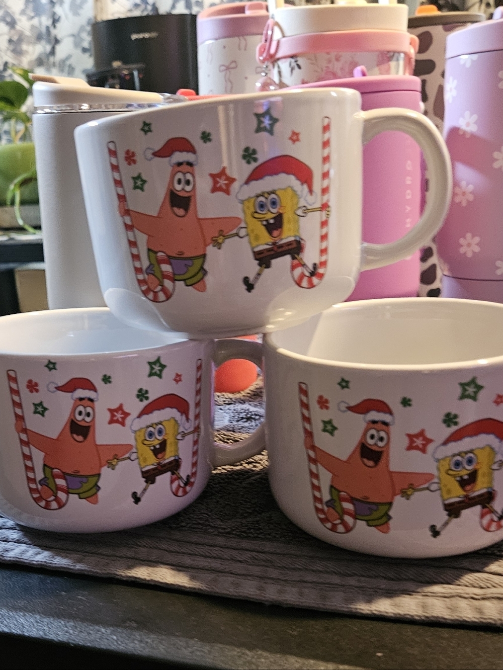 SpongeBob & Patrick Holiday Ceramic Mug - Set Of 3
